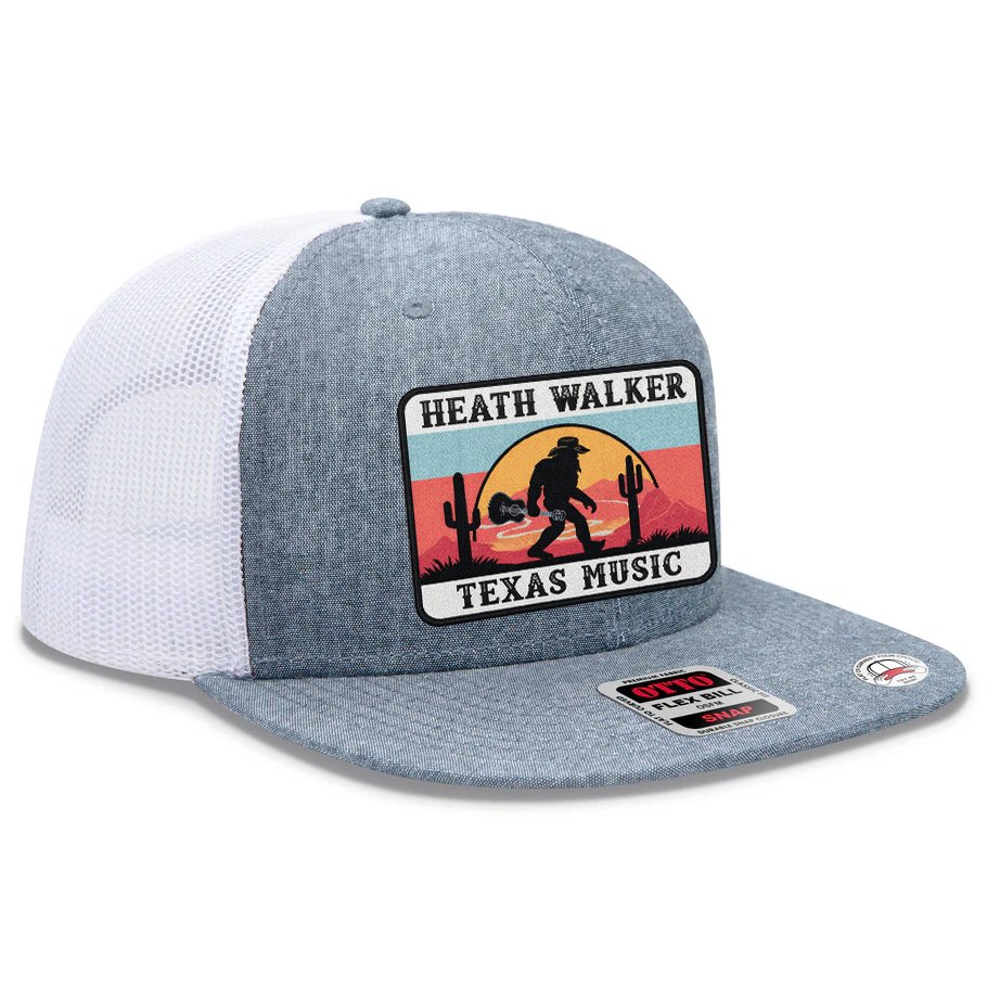 Denim/Wht Patch Hat - OTTO - Flat Bill