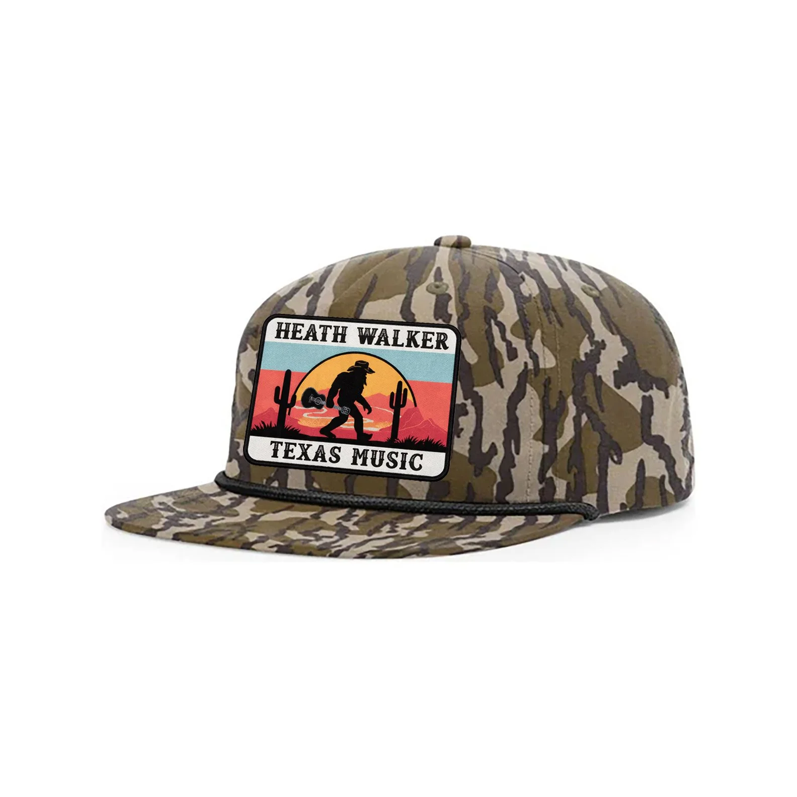 Bottomland Camo Patch Richardson Rope Hat
