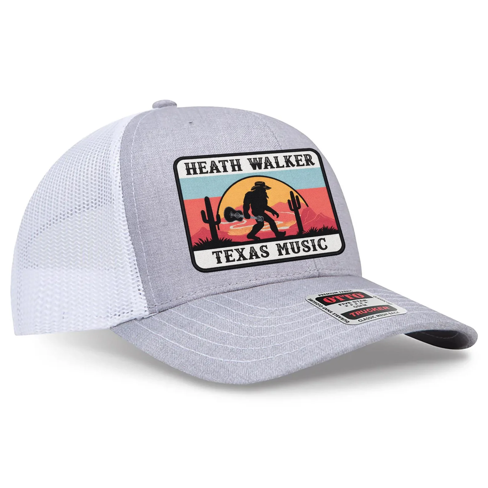 LT GRY/WHT Patch Hat - OTTO 112 - Classic Bill
