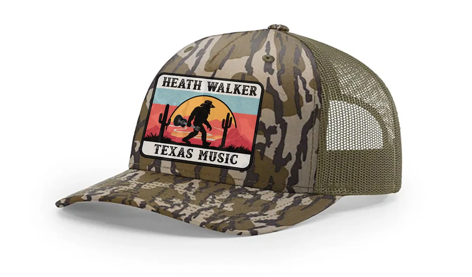 Bottomland Camo Patch Hat - Richardson 112 - Classic Bill