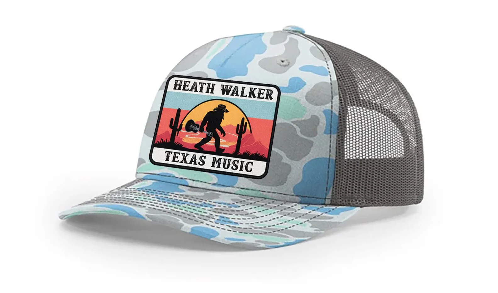 Saltwater Camo Patch Hat - Richardson 112 - Classic Bill