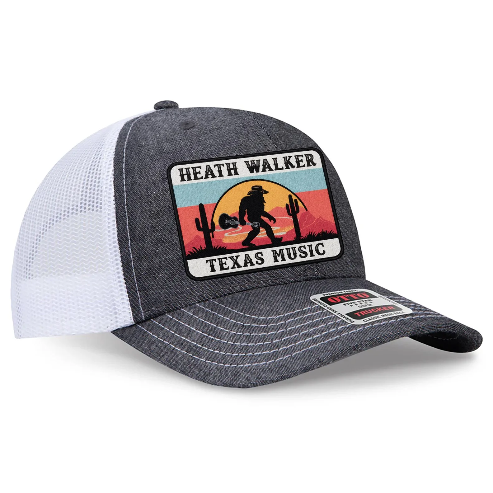 Blk/Wht Patch Hat - OTTO 112 - Classic Bill