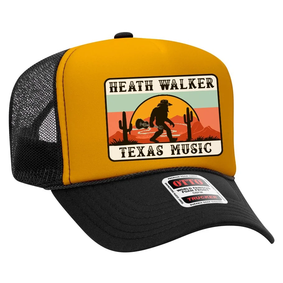 Mustard/BLK Decal Foam Trucker - OTTO