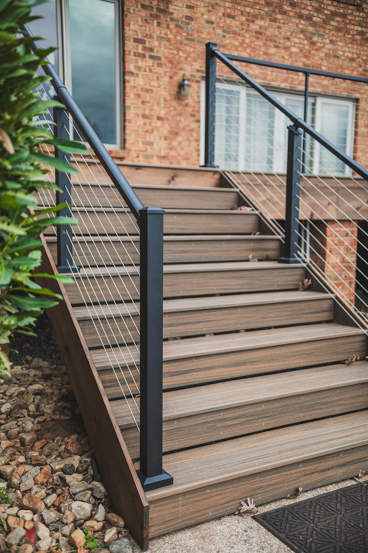 close of deck stairs