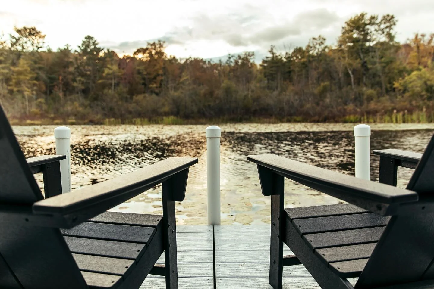 While the inside of this Lake Mahkeenac cabin project is uber cozy, the outside has its perks too&hellip;