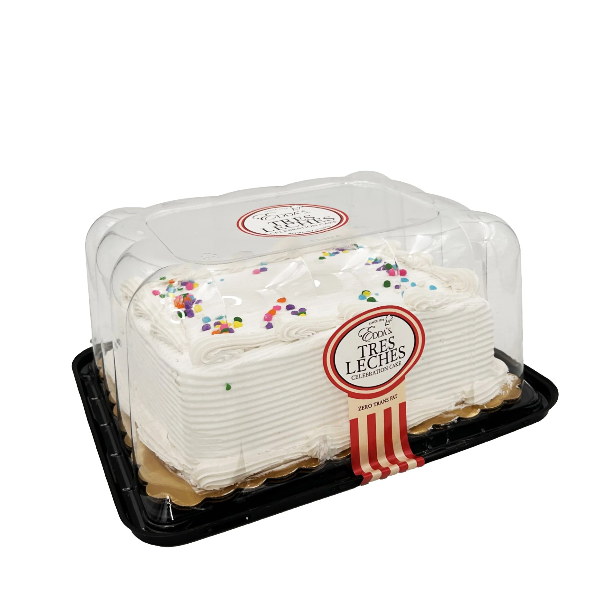 EDDA'S TRES LECHES CELEBRATION WHITE/CONFETTI CAKE