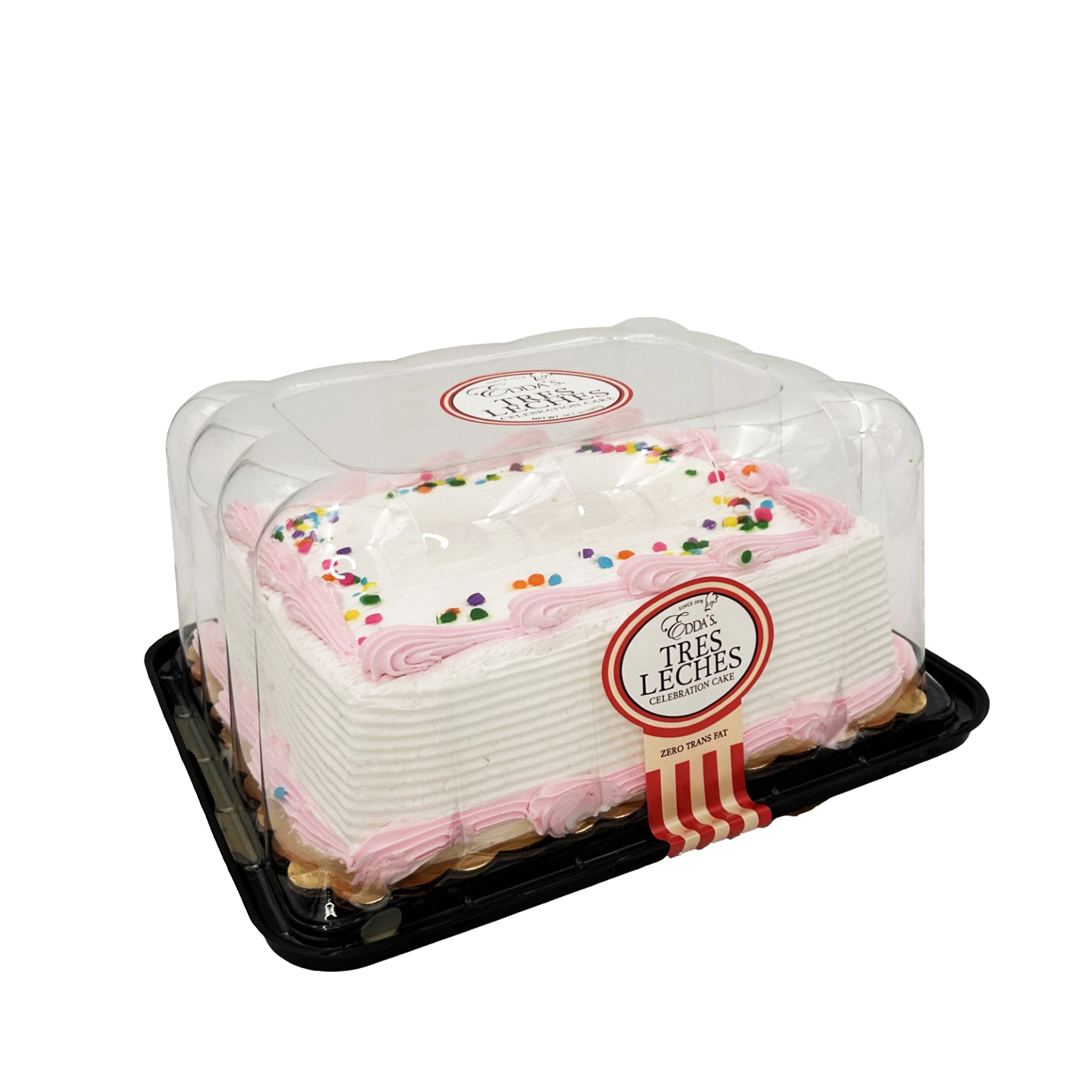 EDDA'S TRES LECHES CELEBRATION PINK/CONFETTI CAKE