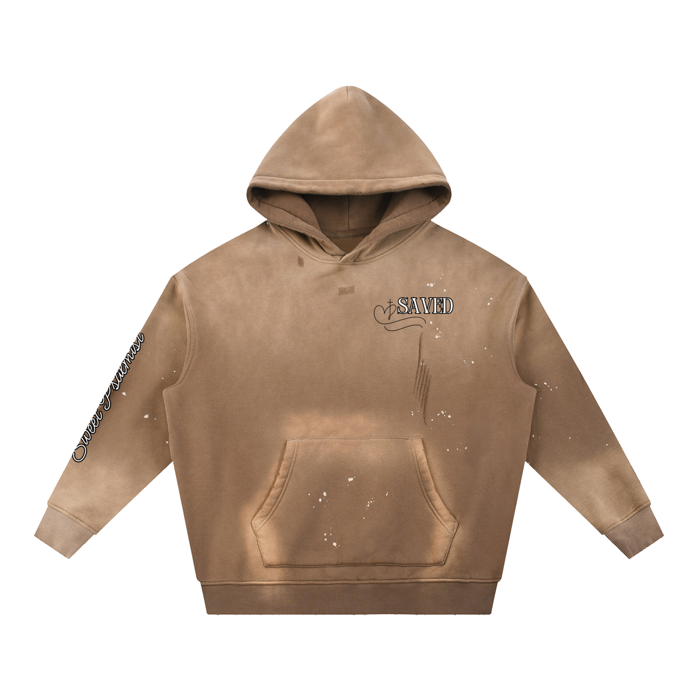 "SAVED" Vintage Washed Hoodie