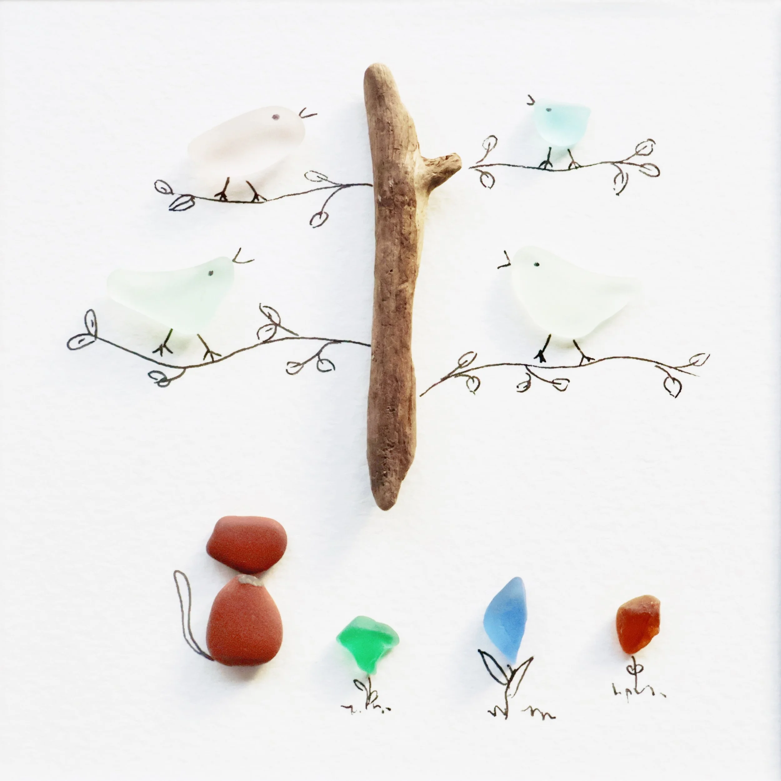 sea glass_birds and cat.jpg