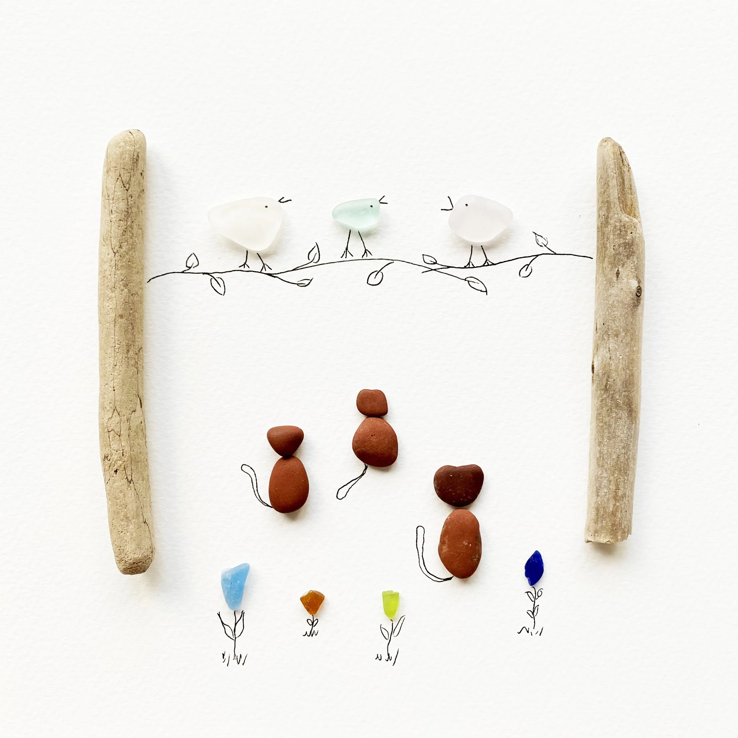 three birds_three cats_1.jpg