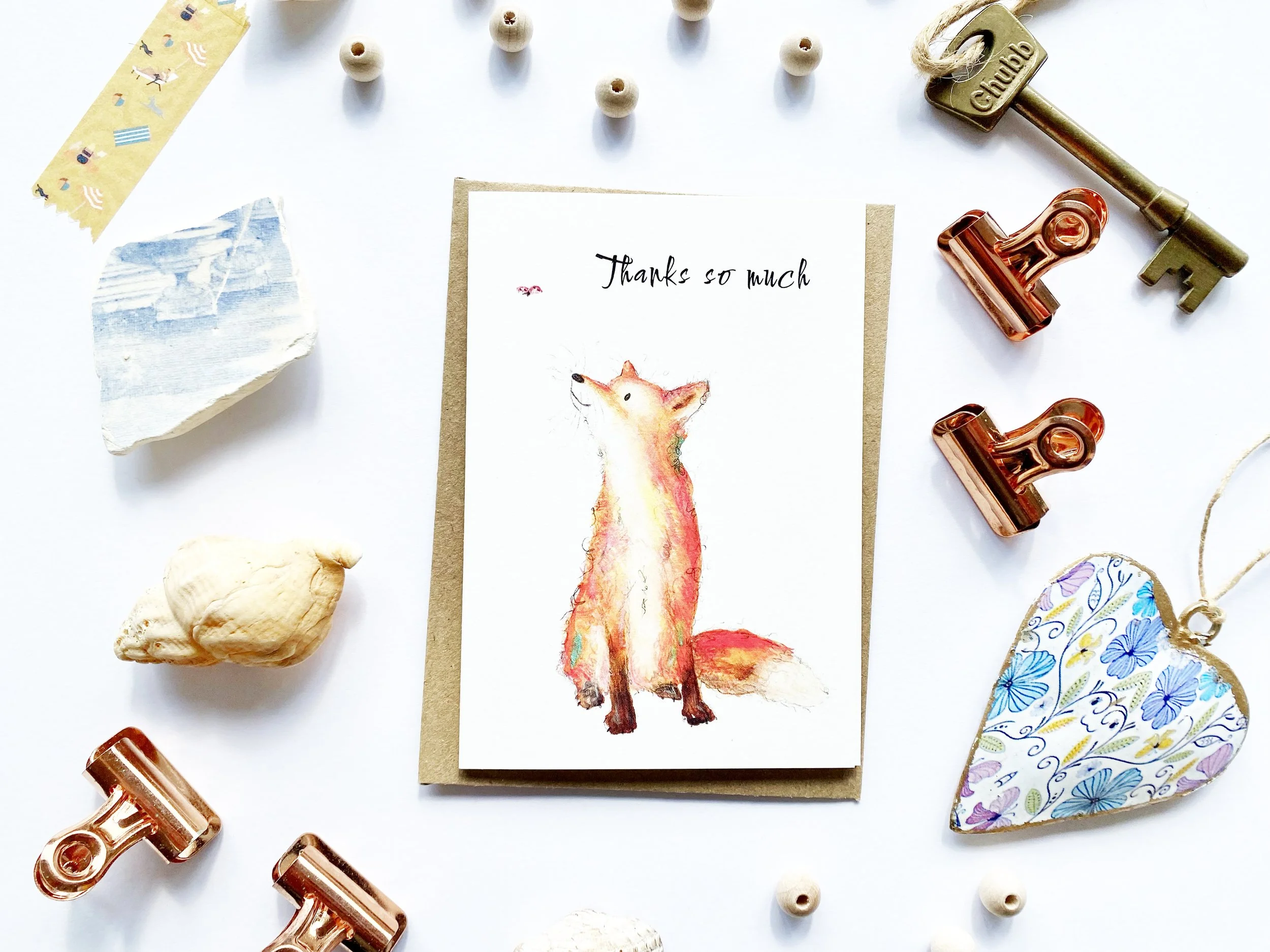 Innes Red Fox thank you card