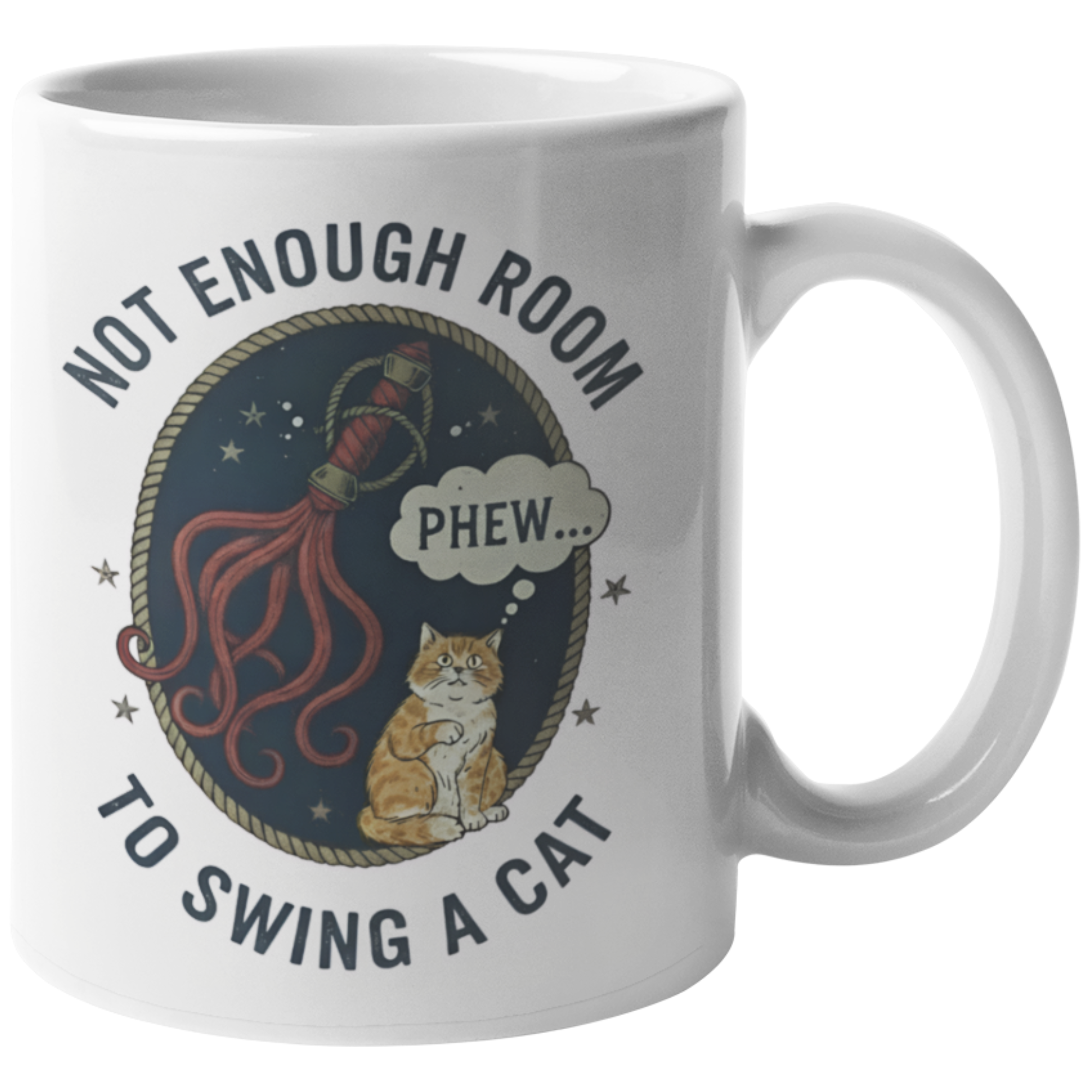Not Enough Room to Swing a Cat 11oz Ceramic Mug