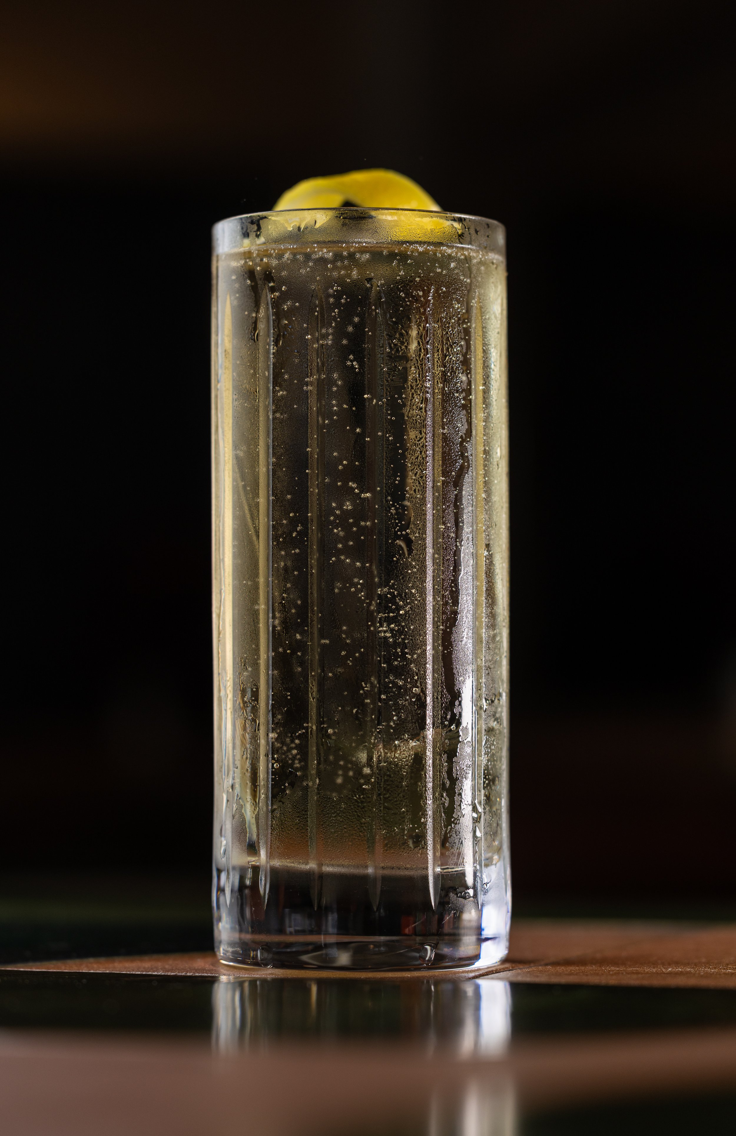 A glass of a scotch on the rocks