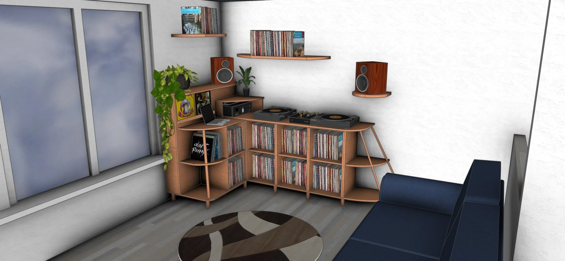 Custom vinyl cabinet 