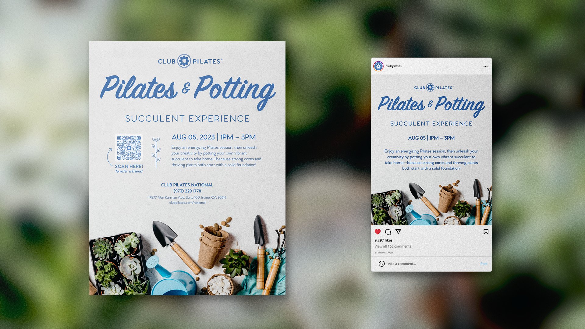 Pilates and Potting