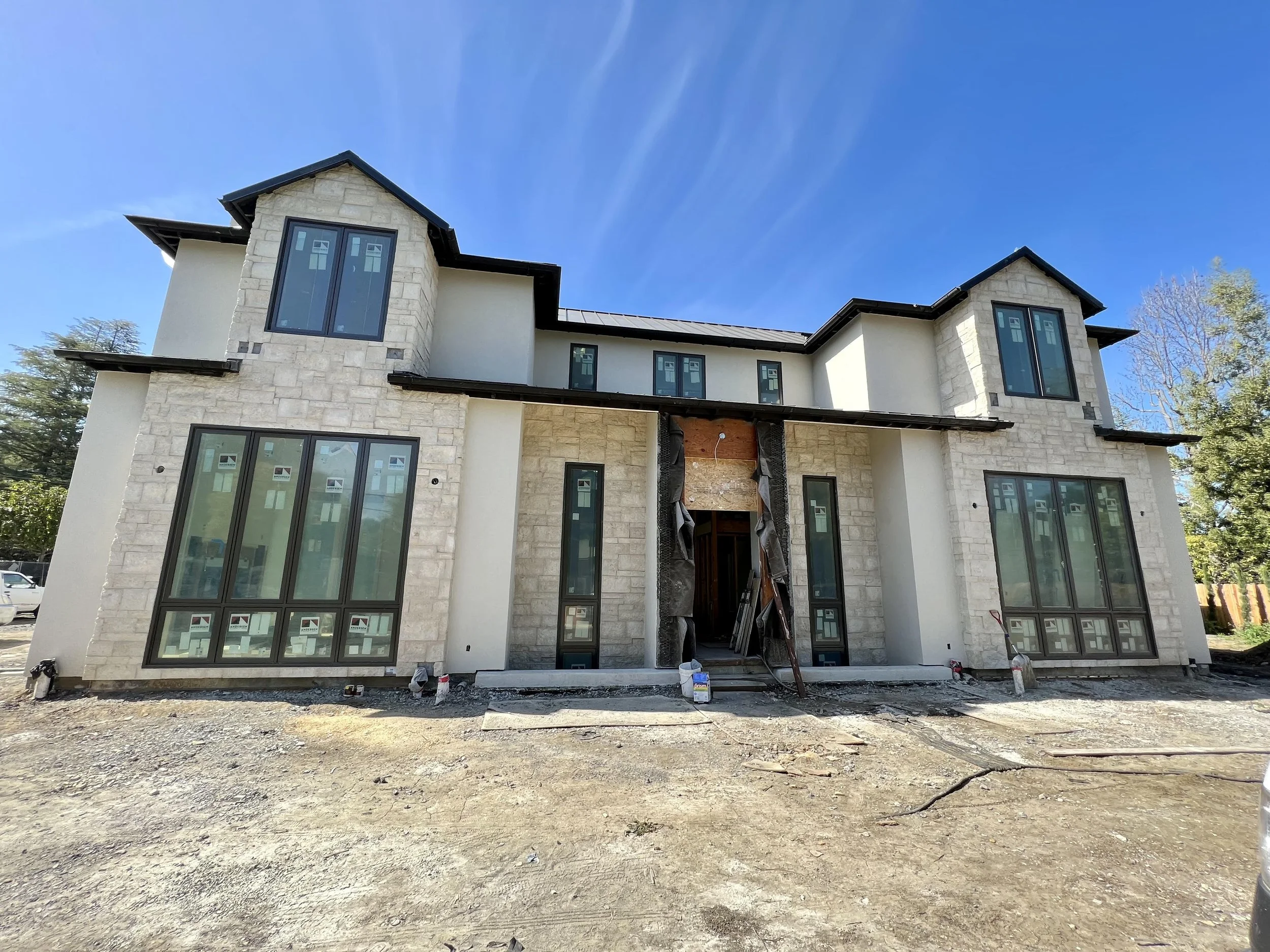 This photo shows the exterior painting called Soft Parchmen