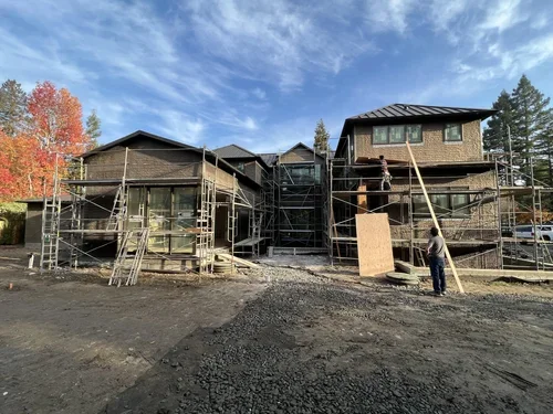 Second floor framing done