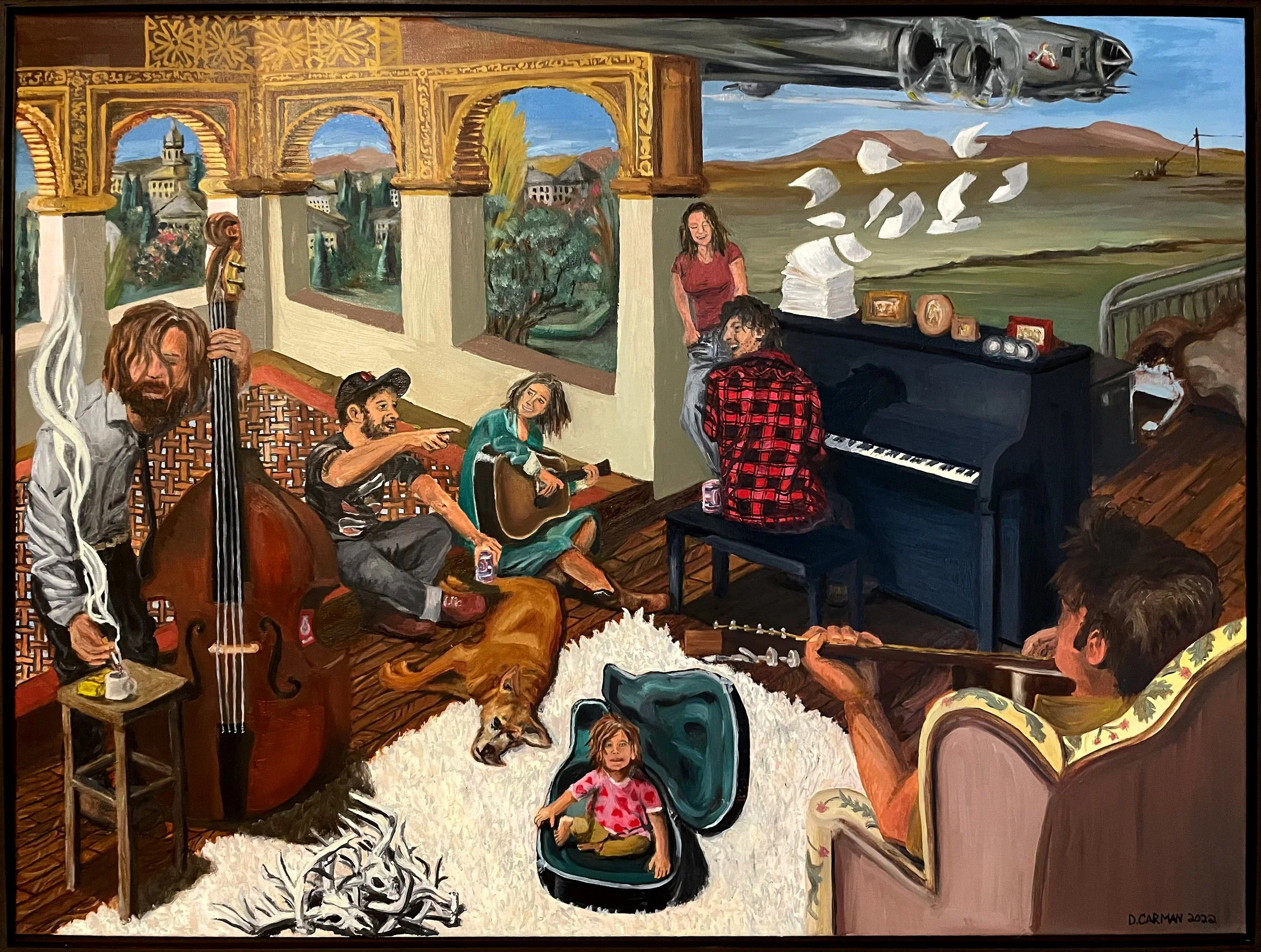 Generalife, 2022, 30”x40”  oil on linen