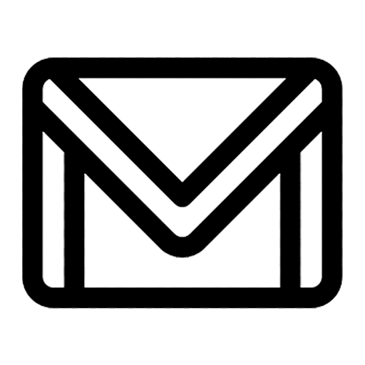 Icono de buzón de correo en línea o email con sobre dentro