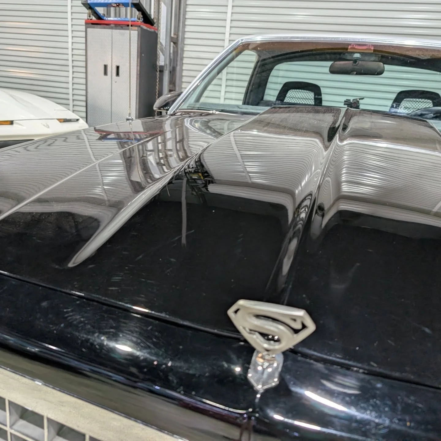 Batman has the batmobile and I have the superconquista 😆😂. #chevrolet #elcamino #restomod #musclecars #