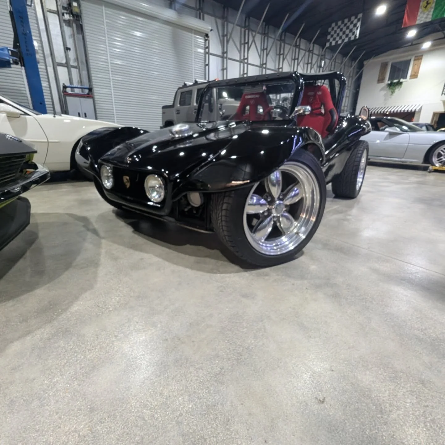 We always finding them one of a kind whips. Porsche Dune buggy. 914 powered stroked 1800cc . Gonna give it that FSM/Drivemelucky touch . Stay tuned #914 #porsche #dunebuggy #custom #oneofone