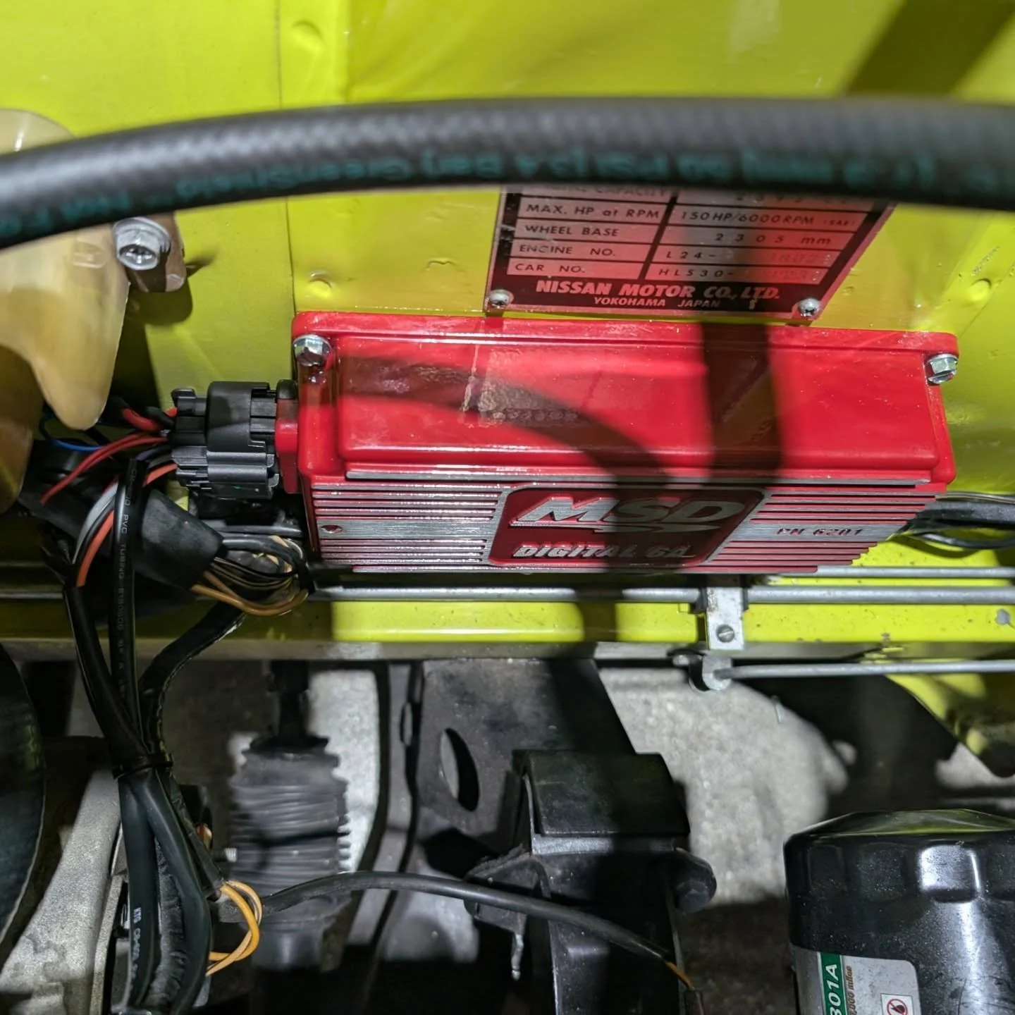 Getting our 73 240Z dialed in with the man himself @franks.fabrication L28 N42 motor 0.030 over and Cammed, triple side draft Webber carbs #datsun #240z #fairladyz #customized #brockracingenterprises