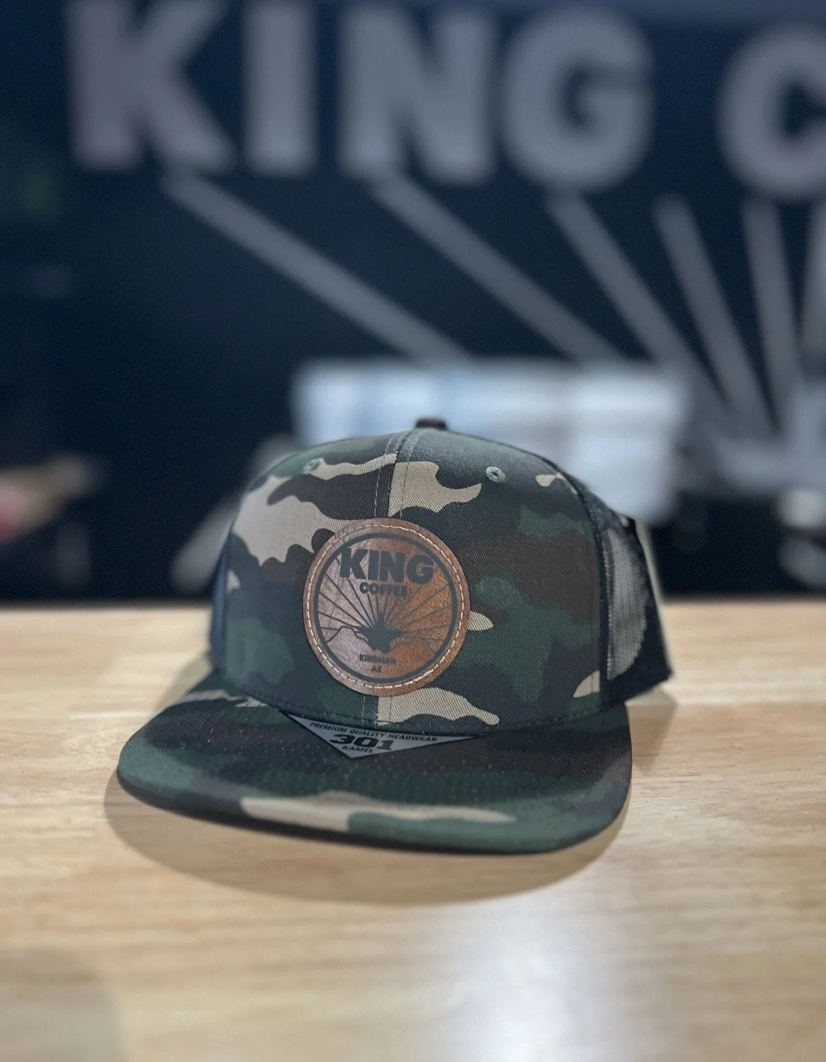 King Coffee Camo hat