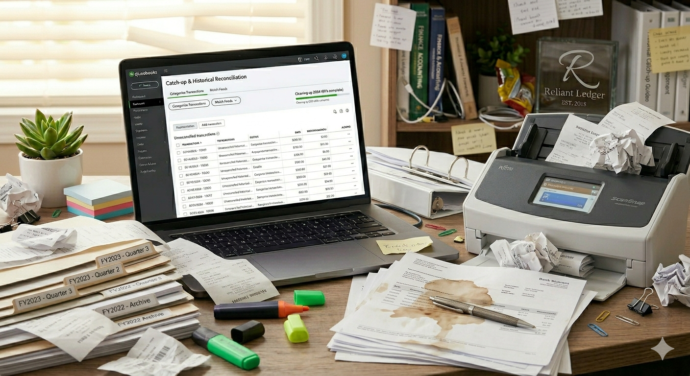 Expert bookkeeping cleanup service to get disorganized business finances and tax records back in order.