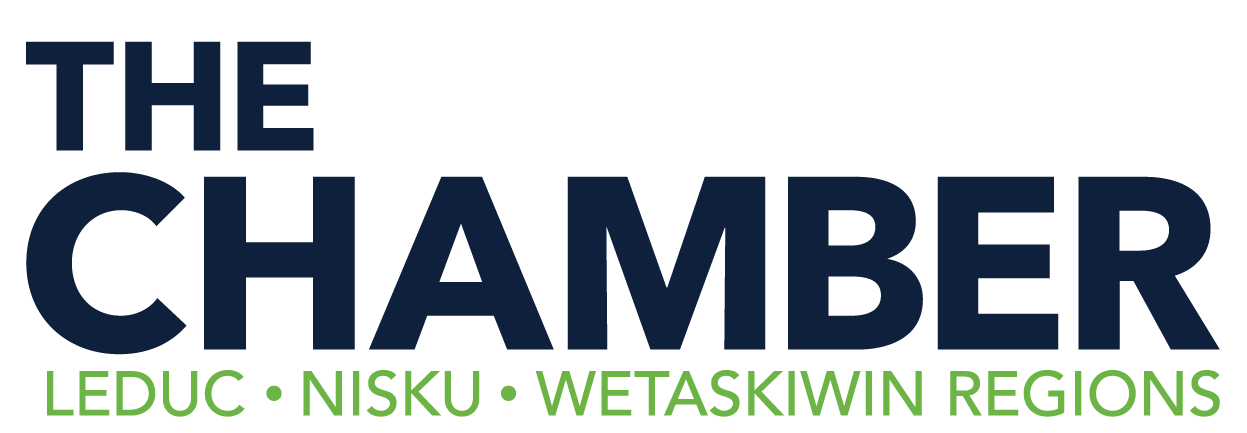 The Chamber logo for Leduc, Nisku, and Wetaskiwin Regions, signifying Fenrir Ventures Bookkeeping as a proud local member.