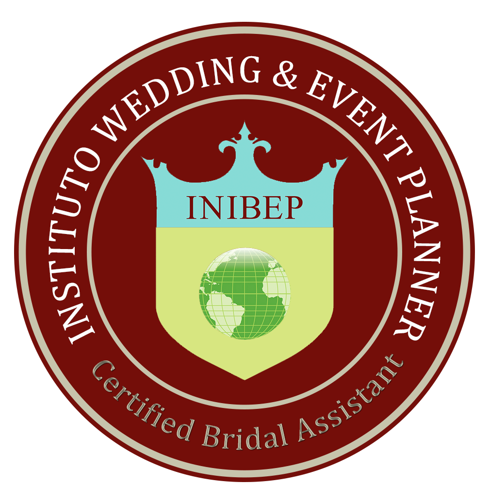 Logo de certificación INIBEP Certified Bridal Assistant del Institute of Wedding & Event Planner.