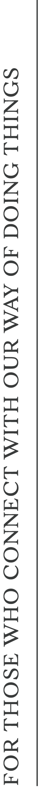 Vertical black banner with gray text that reads "HOW TO CONNECT WITH US" and the rest of the text is cut off.