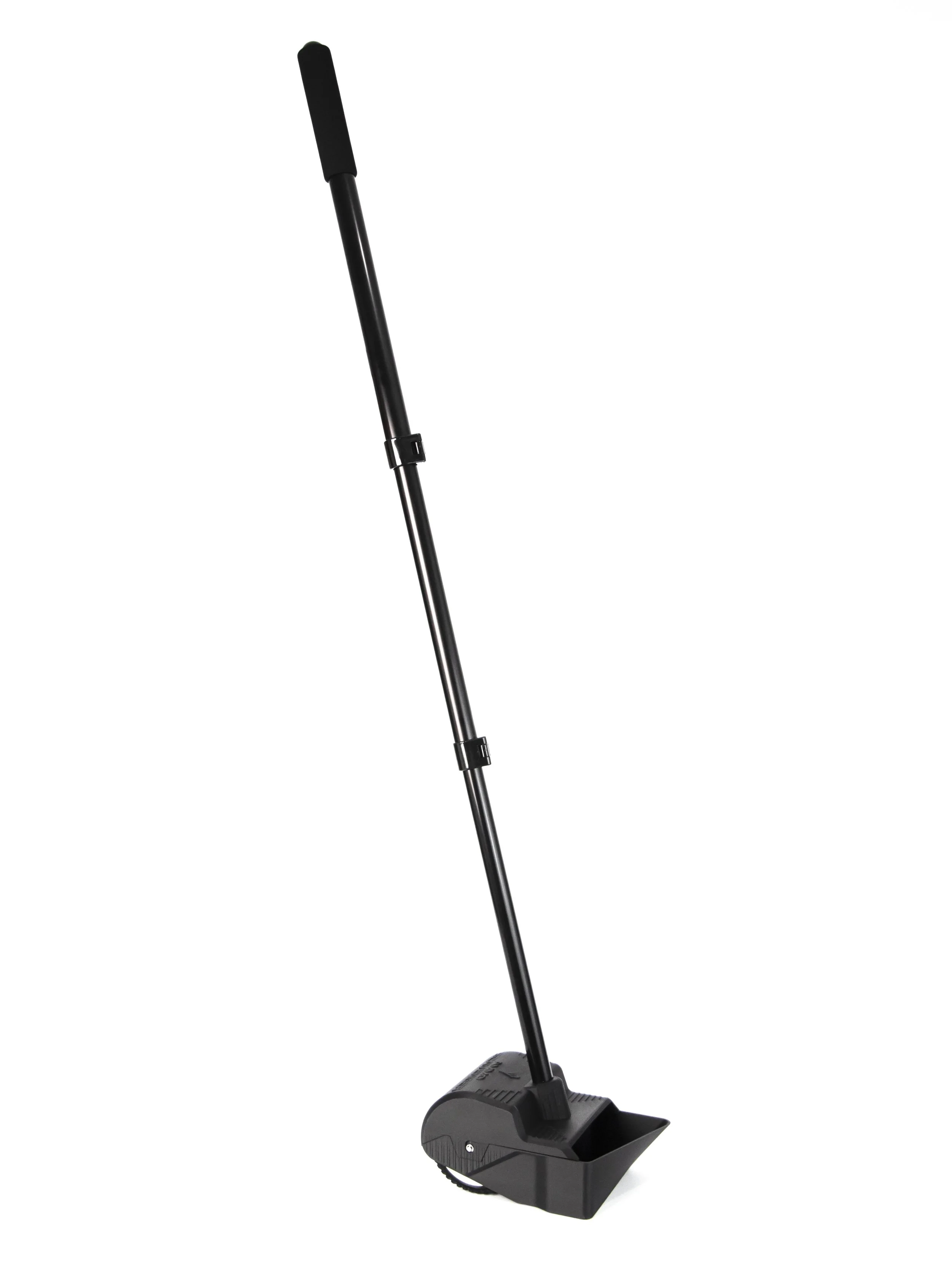 The grass scavenger, a tool used to pick up spent brass cases off grass against a white background.