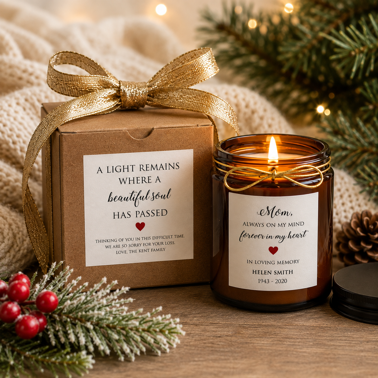 Personalized Memorial Candle