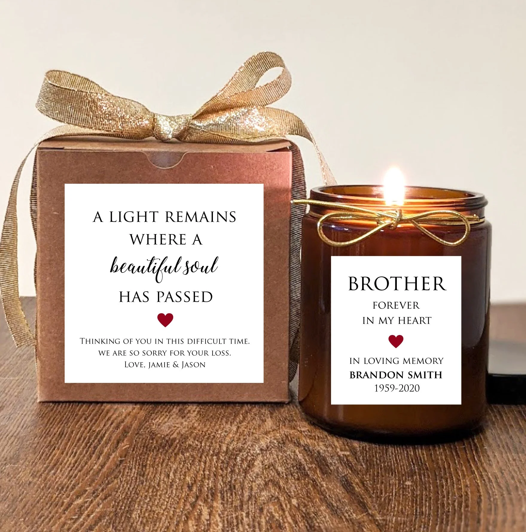 Personalized Memorial Candle