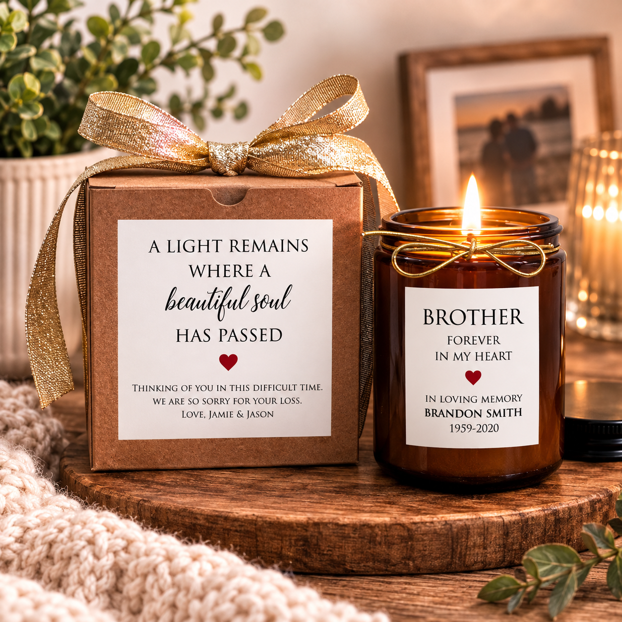 Personalized Memorial Candle