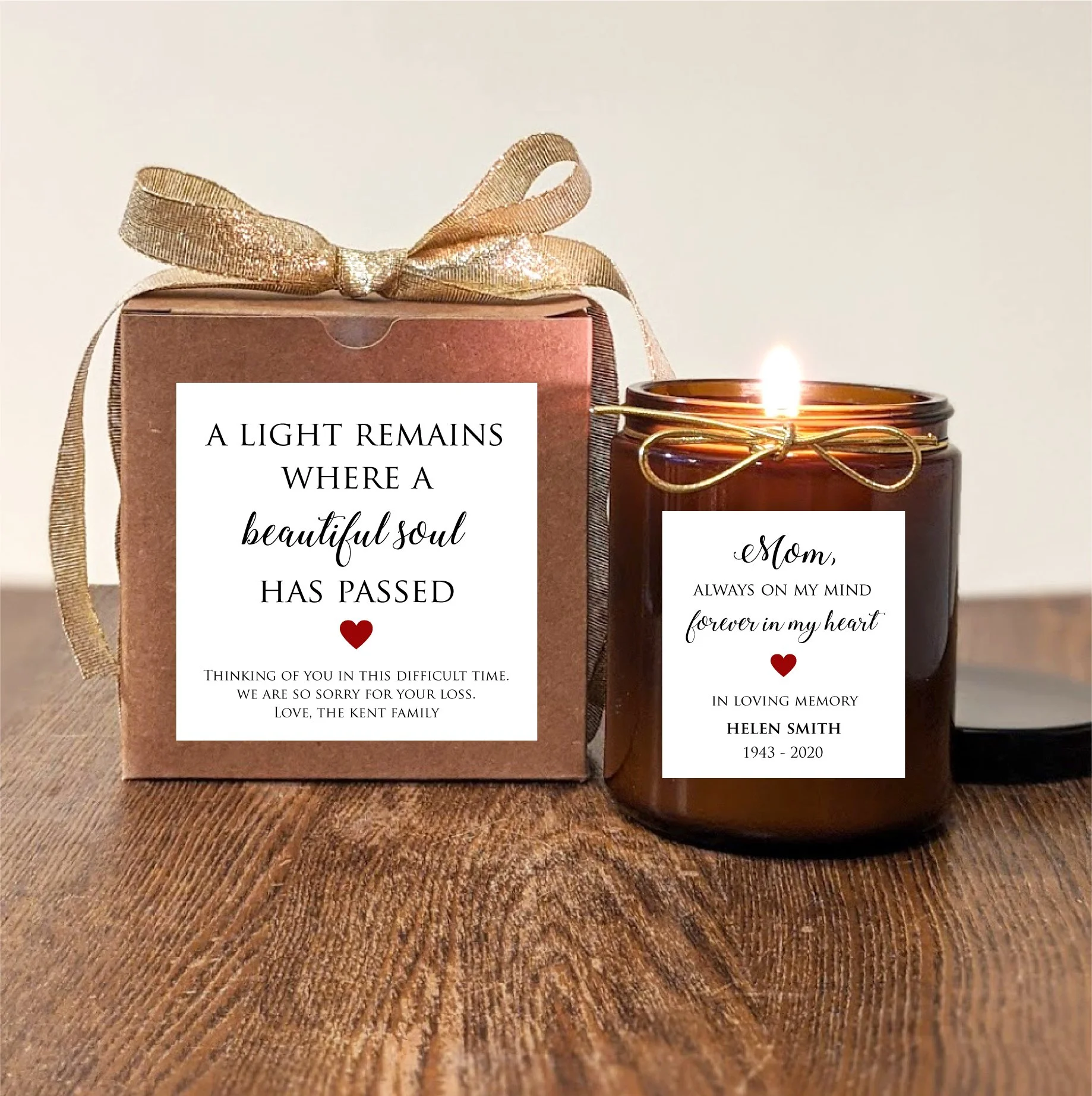 Personalized Memorial Candle