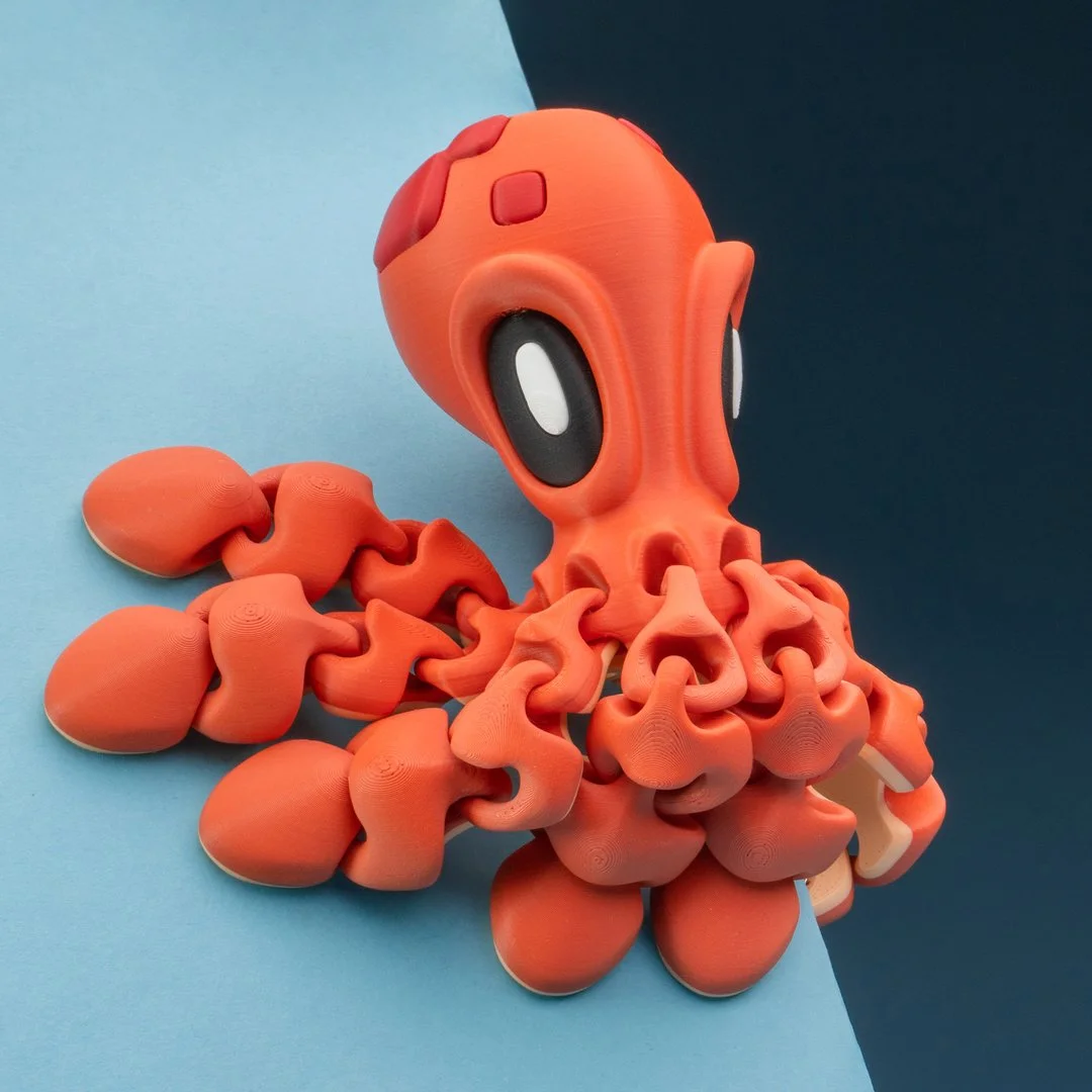 Blob Lab - Octopus w/ink cloud stand ($25)