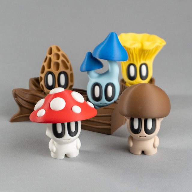 Blob Lab - Mushrooms w/log