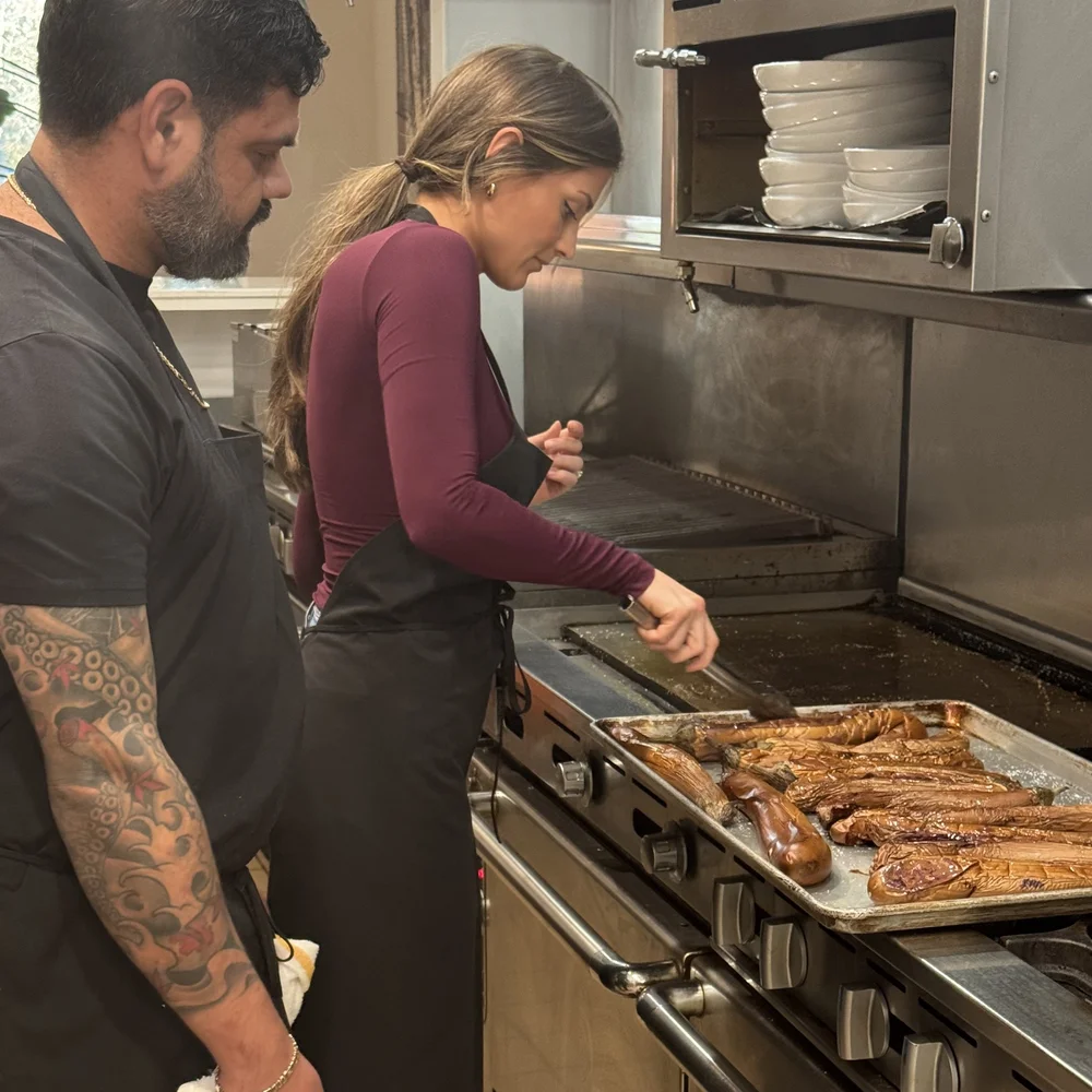 A hands-on cooking session