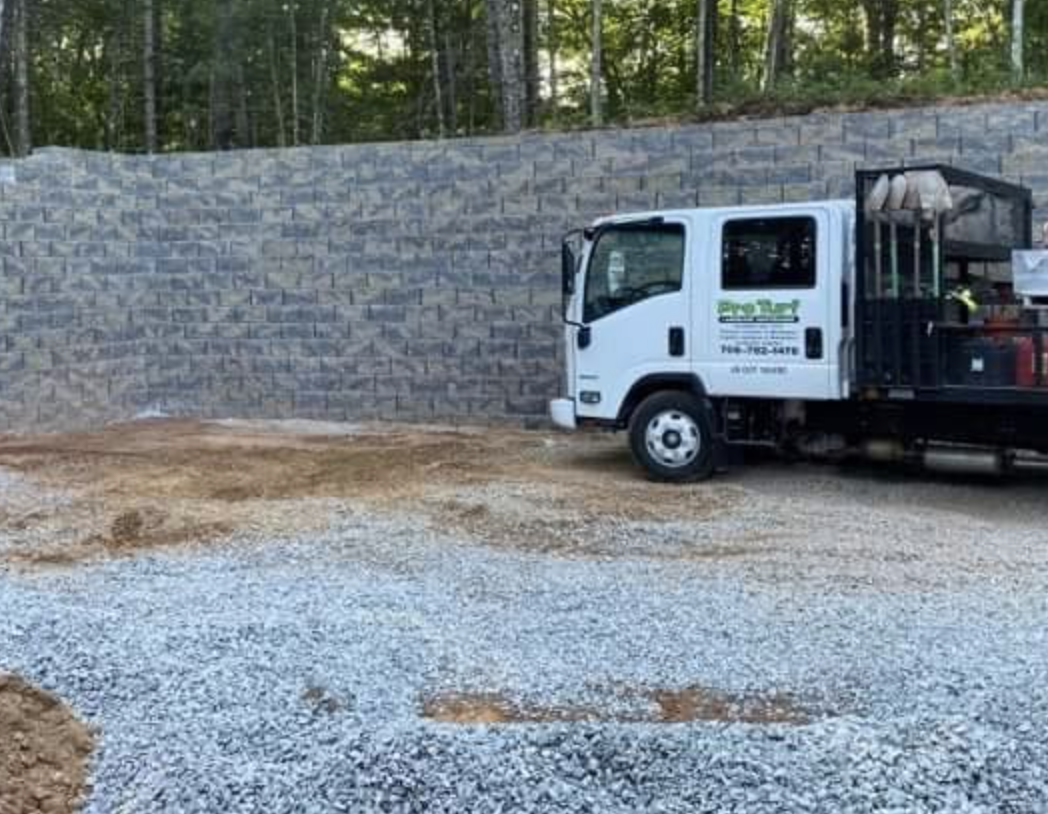 Material hauling services completed in Clayton, Georgia.
