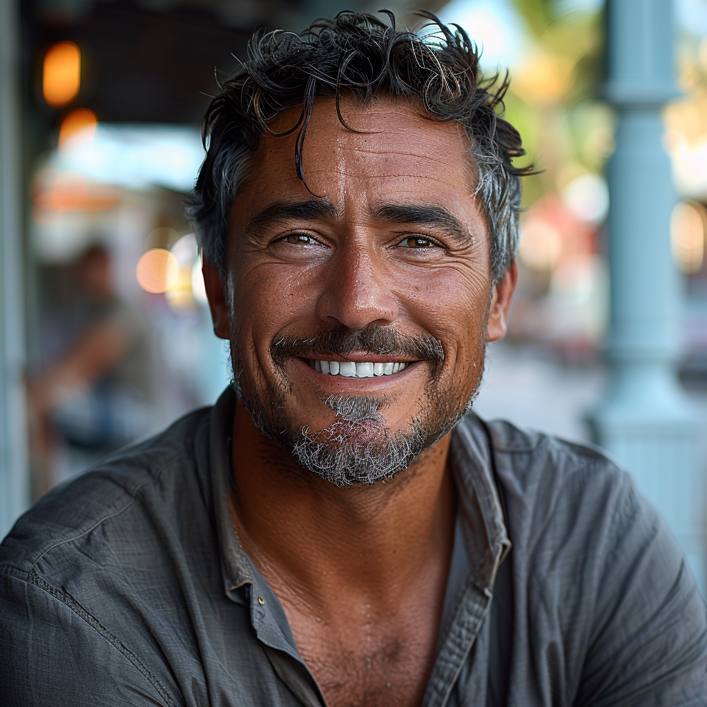 jason smiling at camera