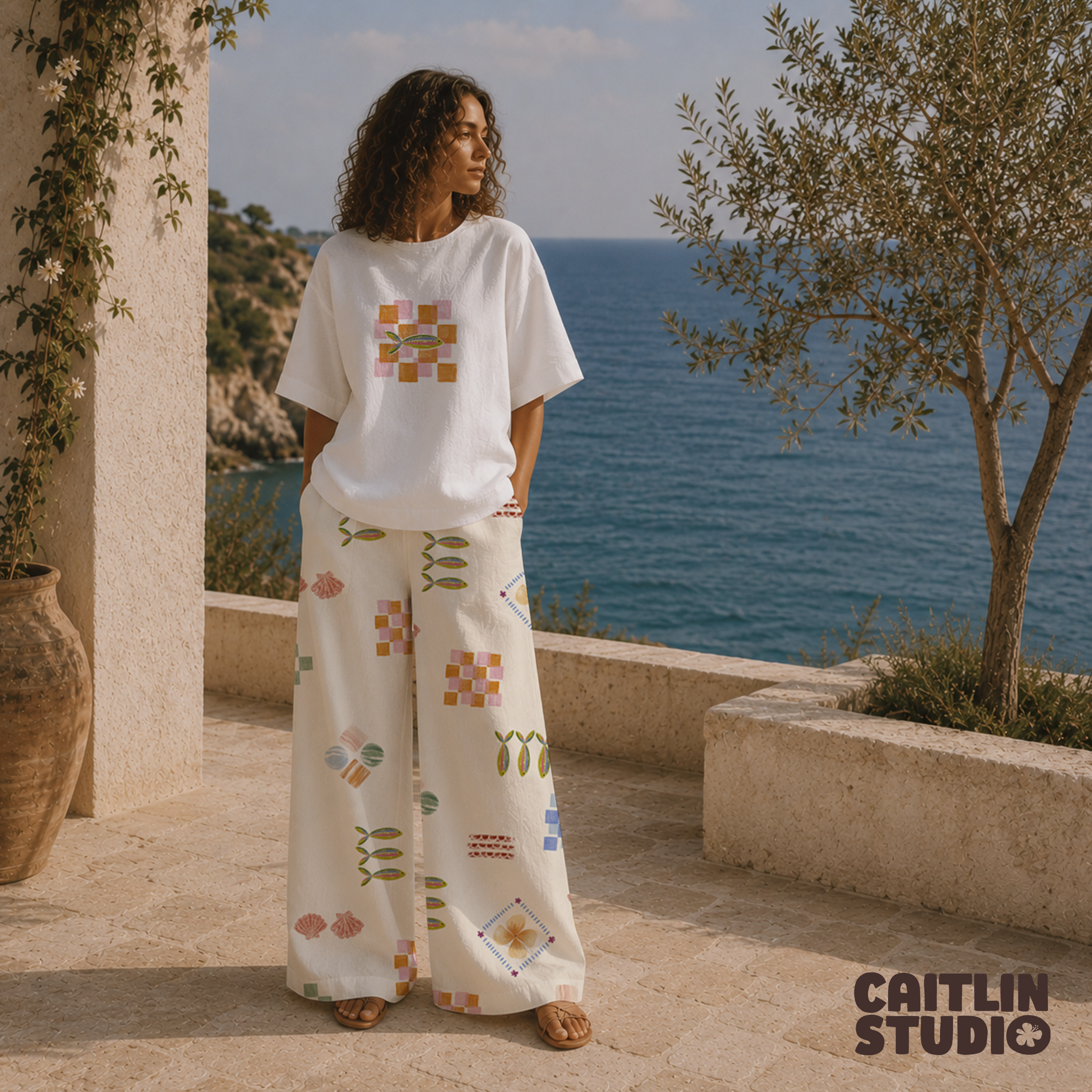 caitlin studio-la pesca-Tesori della Costa-boxy tshirt and pants prints.png
