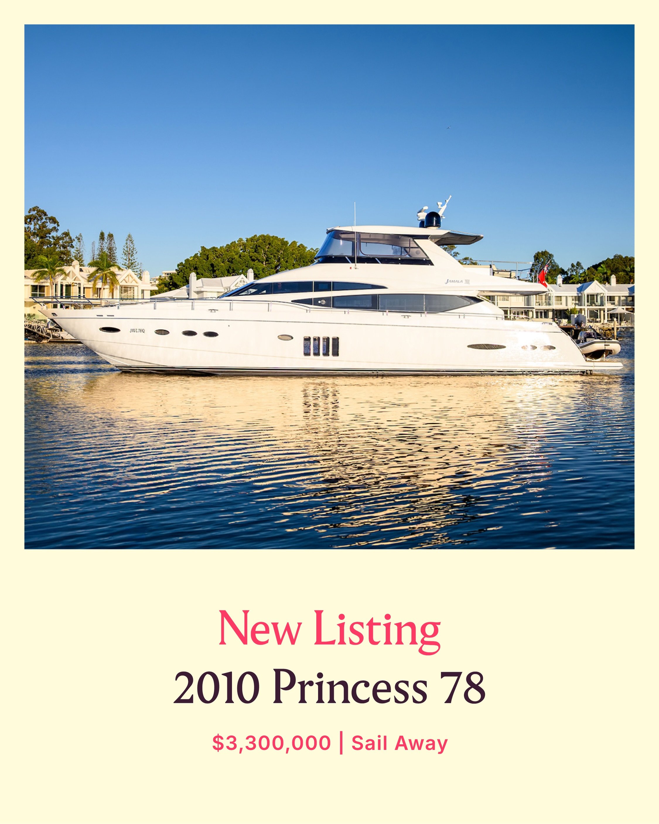 NEW LISTING | 2010 PRINCESS 78

A rare opportunity to secure a Princess P78 in outstanding turnkey condition, having recently benefited from extensive investment and upgrades.

Meticulously maintained and freshly detailed, this P78 features new synth