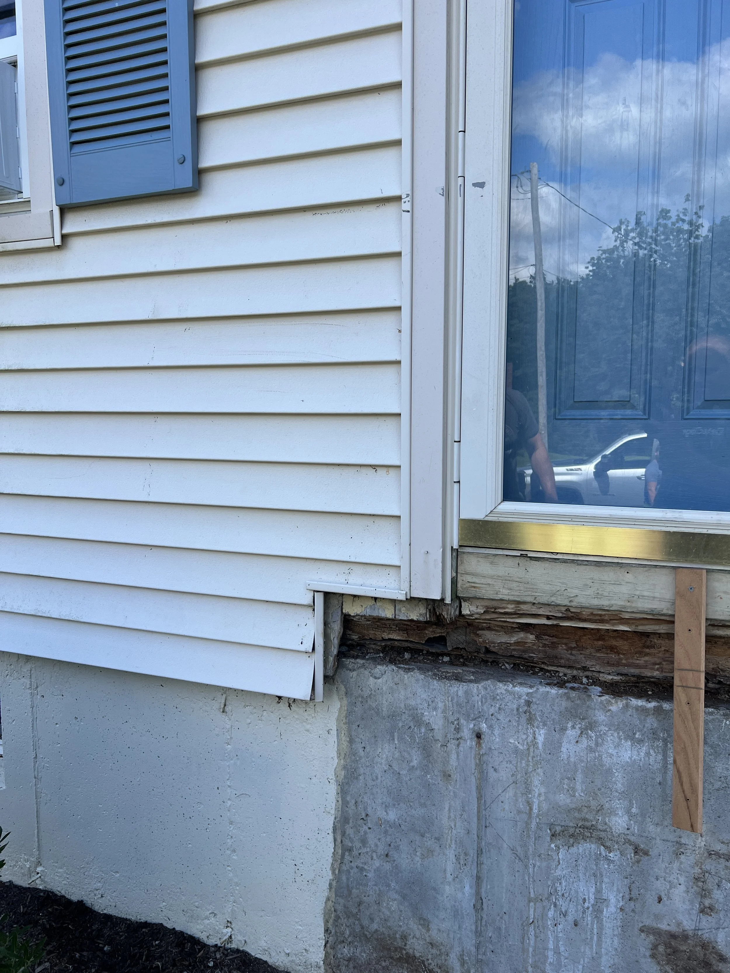 replaced rotten sill 