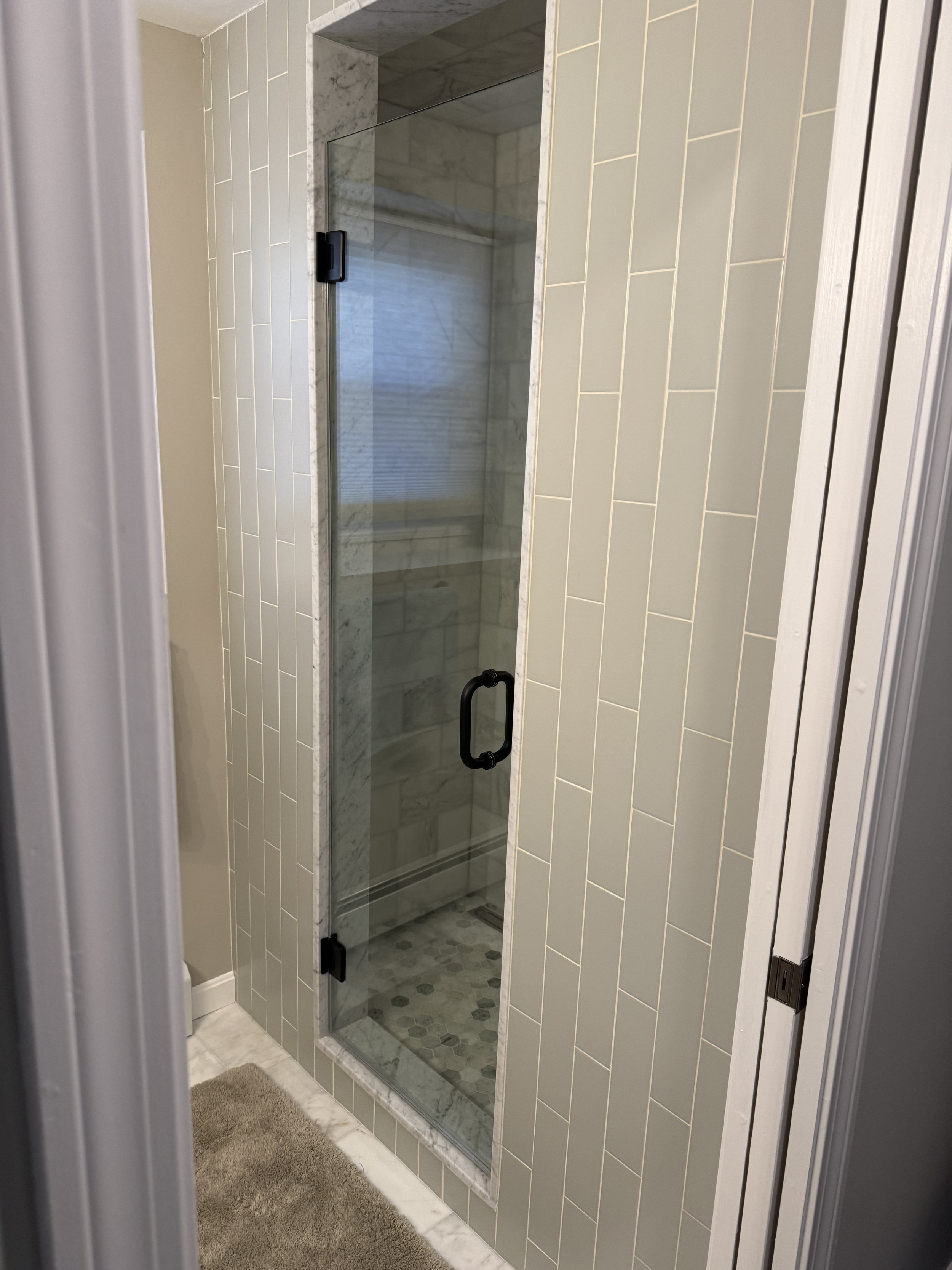 New shower door 