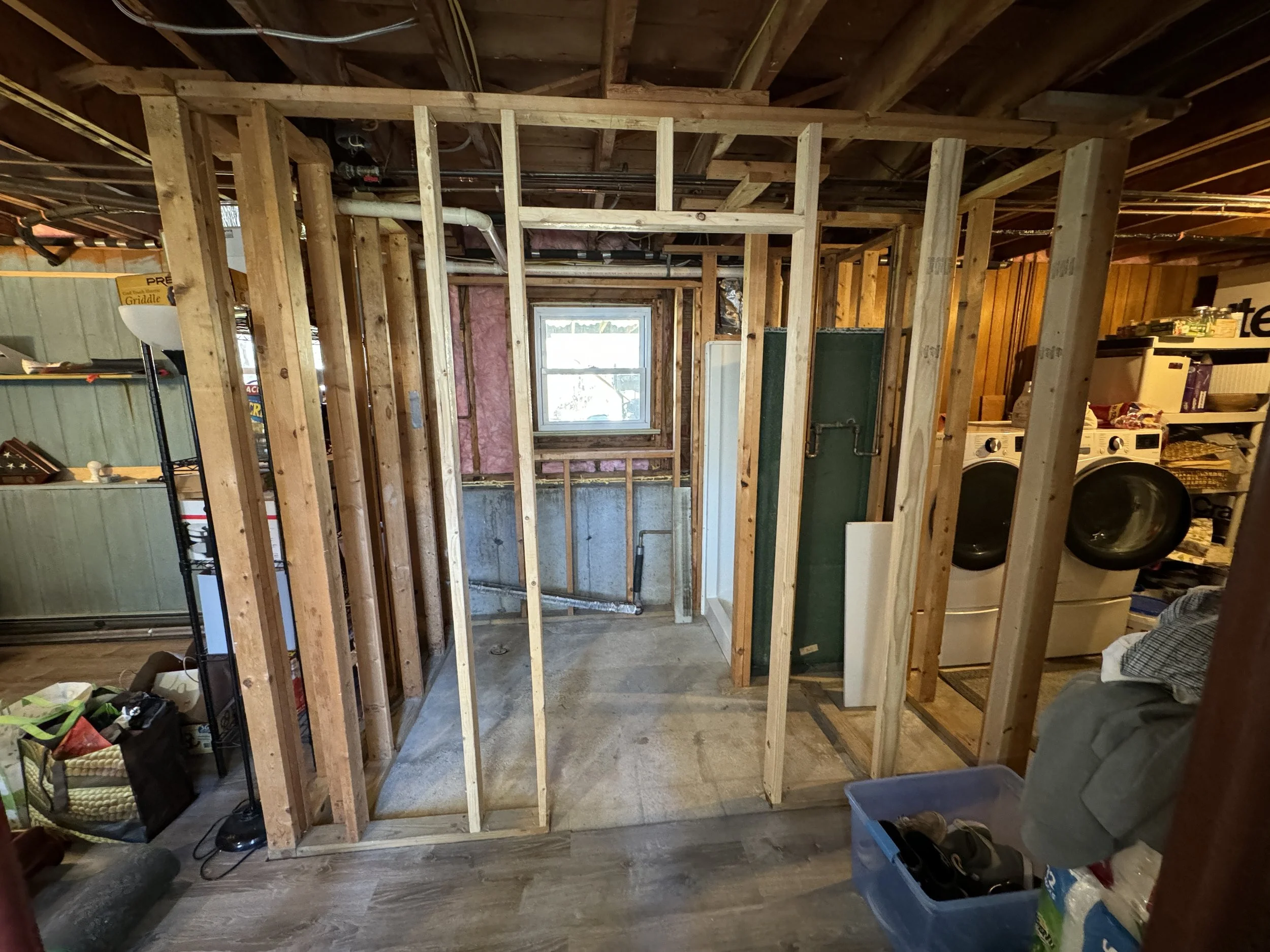 New bathroom build starting point 