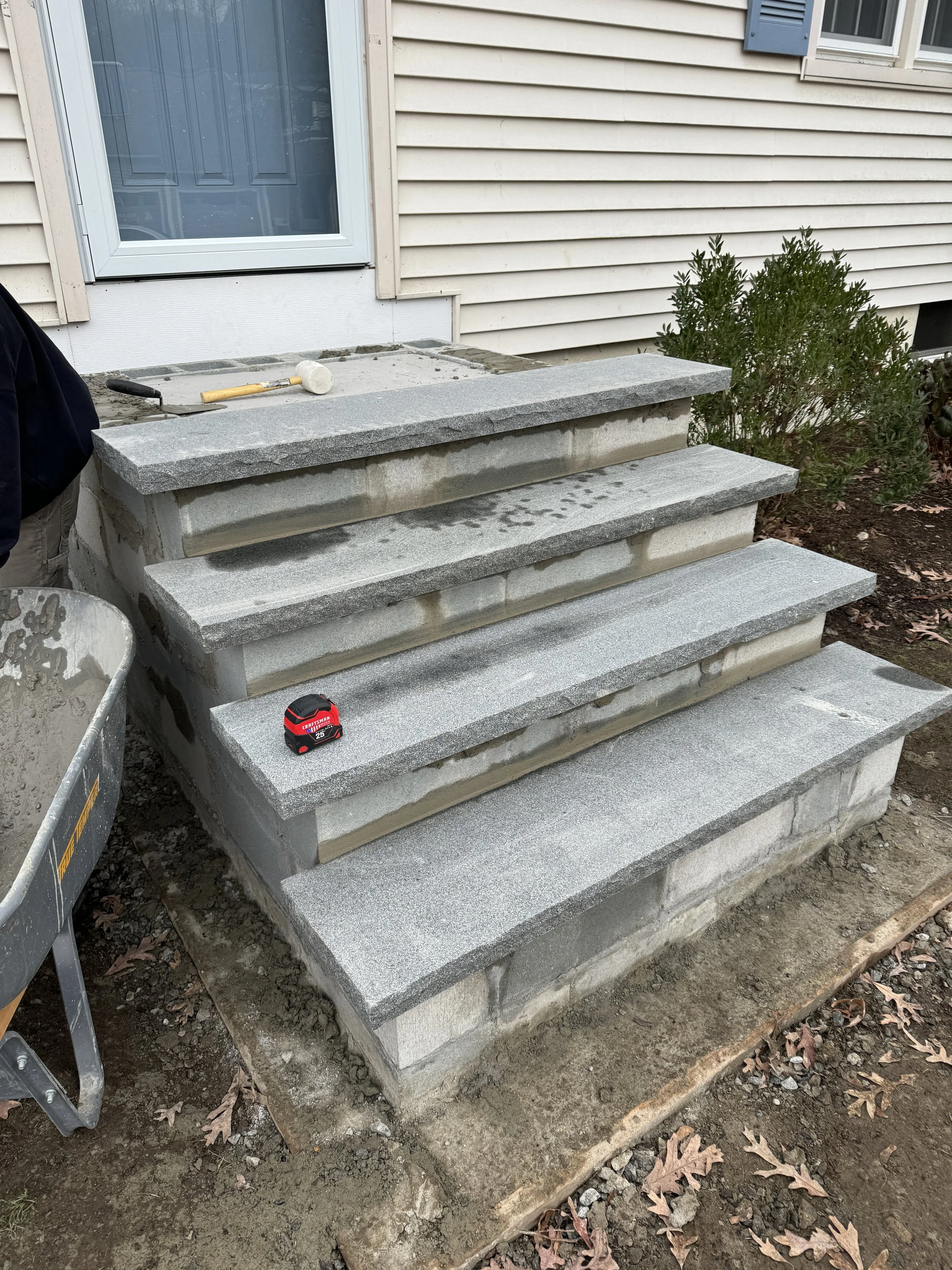 New stone steps 