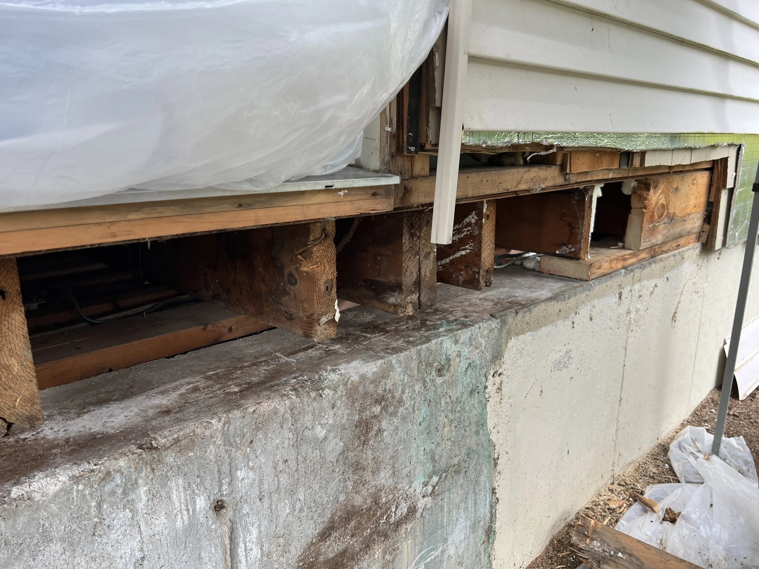 replaced rotten sill 