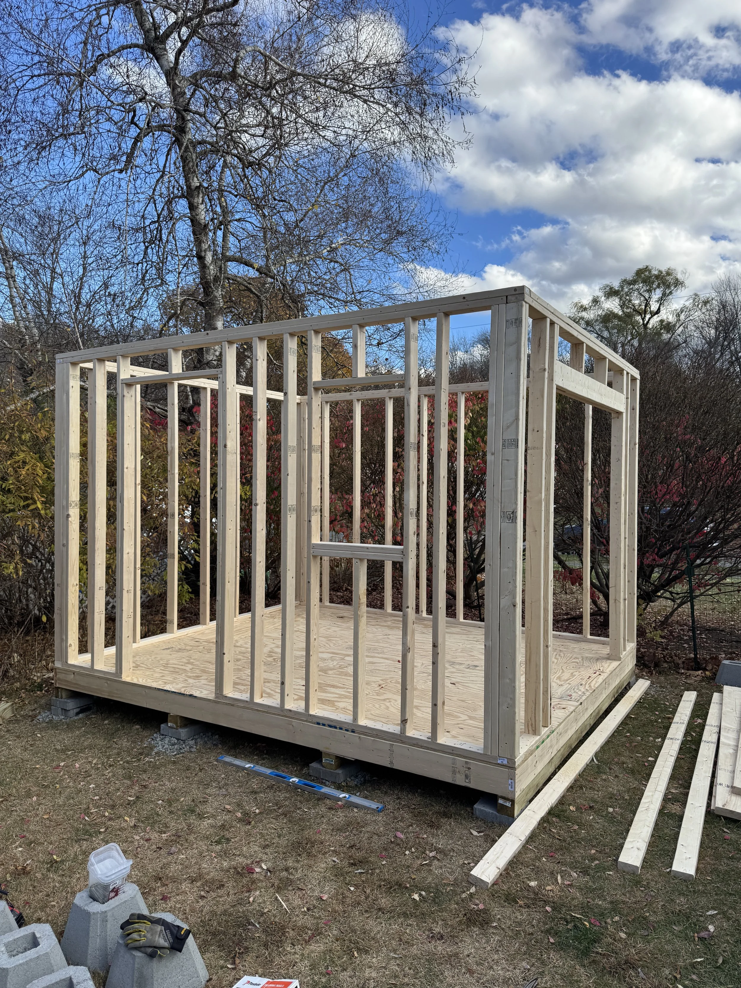 New shed construction 