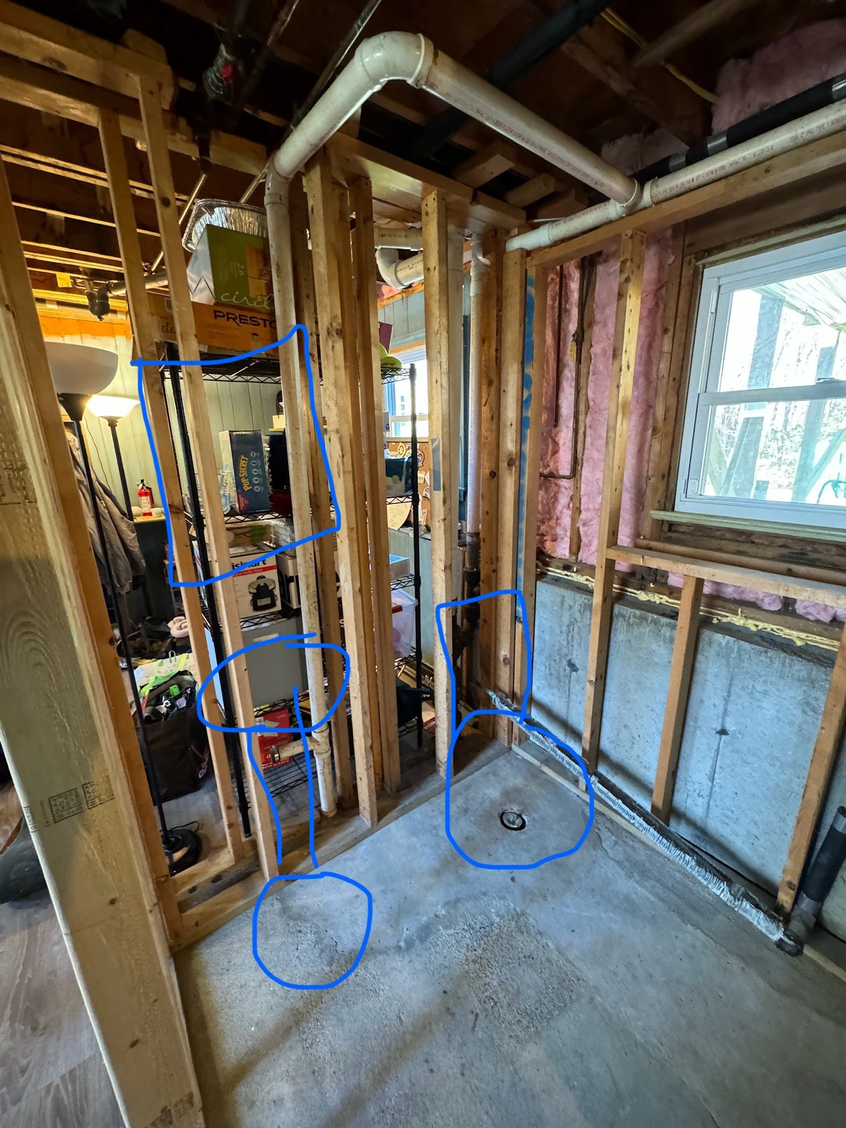 New bathroom build starting point 